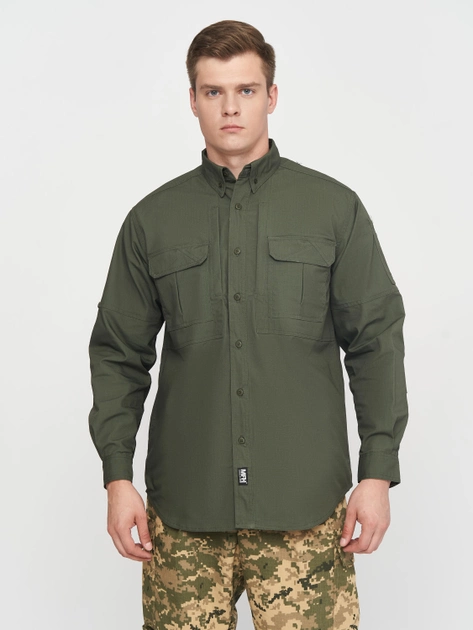 Рубашка тактическая MFH 02325B XL Оливковая (4044633191960) - изображение 1