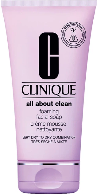 Очищувальний мус для обличчя Clinique All About Clean Foaming Facial Soap для сухої та комбінованої шкіри 150 мл (20714672164) - зображення 2
