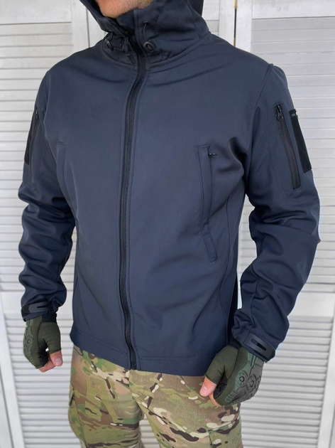 Куртка Soft Shell Navy Blue L - зображення 1