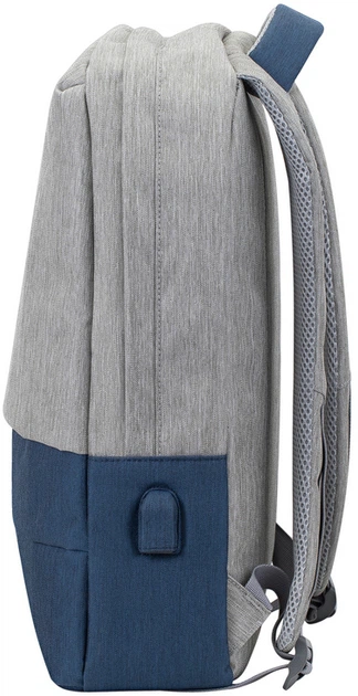 Plecak na laptopa RIVACASE 7562 15.6" Grey/Dark Blue (7562 (Grey/Dark Blue)) - obraz 5