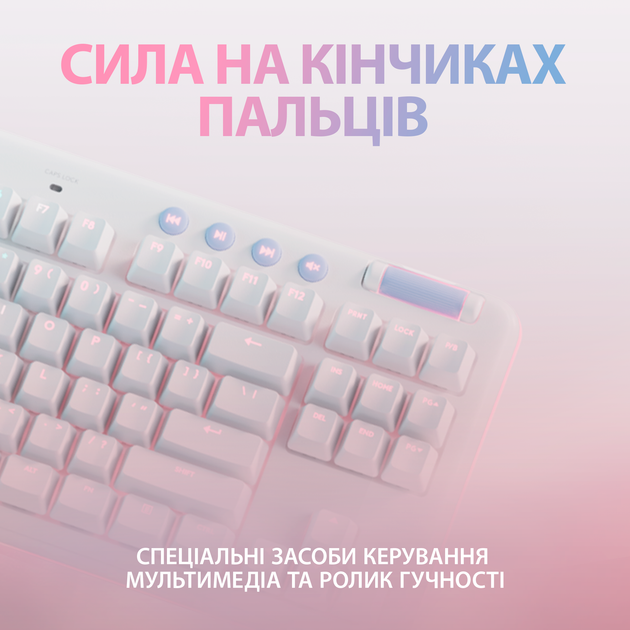 Клавіатура бездротова Logitech G715 Aurora Wireless Gaming GX Red Lightspeed/Bluetooth (920-010692) - зображення 5