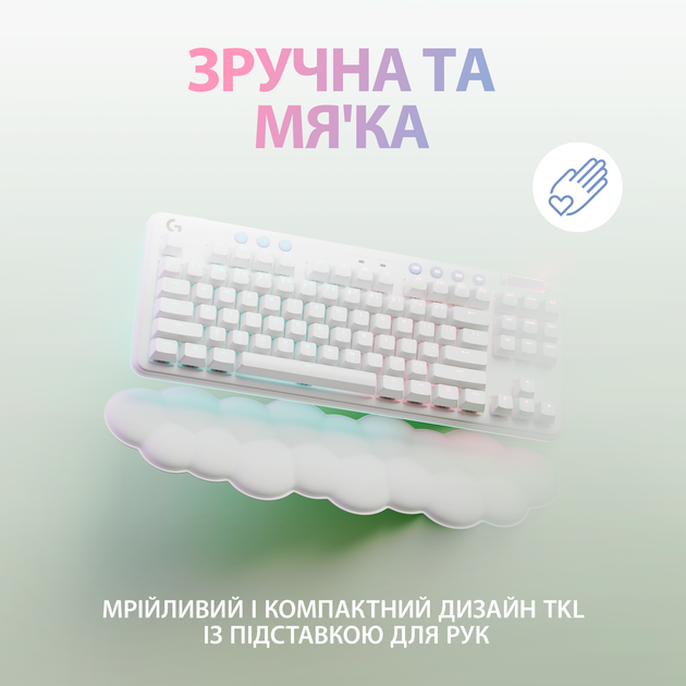 Клавіатура бездротова Logitech G715 Aurora Wireless Gaming GX Red Lightspeed/Bluetooth (920-010692) - зображення 8