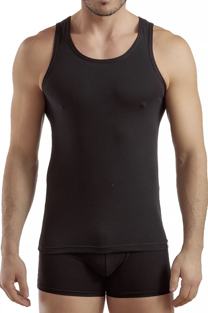Черная мужская майка Enrico Coveri ET1302 Nero 54(XXL) Черный от ...