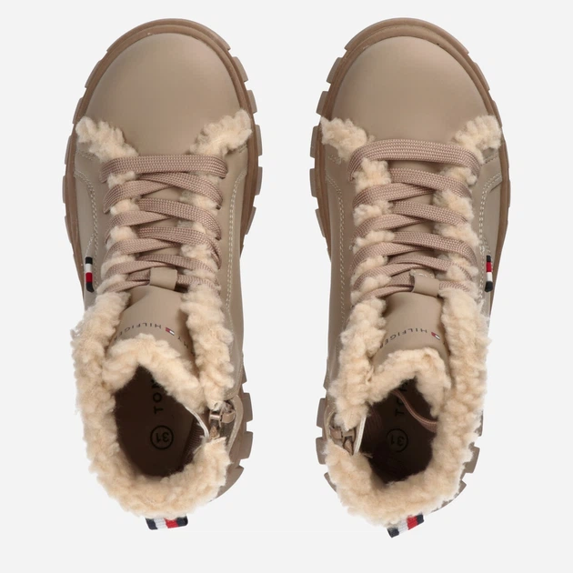 Zimowe trzewiki dziecięce dla dziewczynki ocieplane Tommy Hilfiger T3A5-32425-1442359 31 Nude (8052578024614) - obraz 3