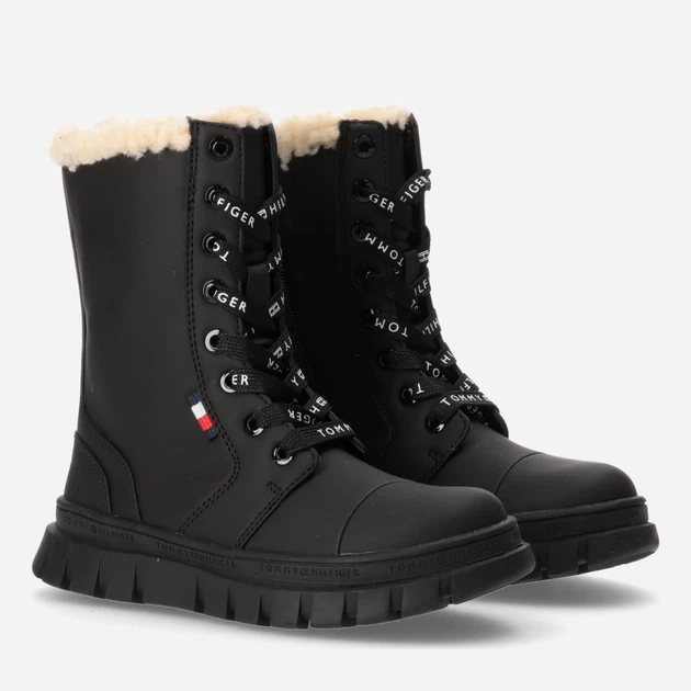 Kozaki młodzieżowe dziewczęce Tommy Hilfiger T3A5-32426-1442999- 35 Czarne (8052578024850) - obraz 2
