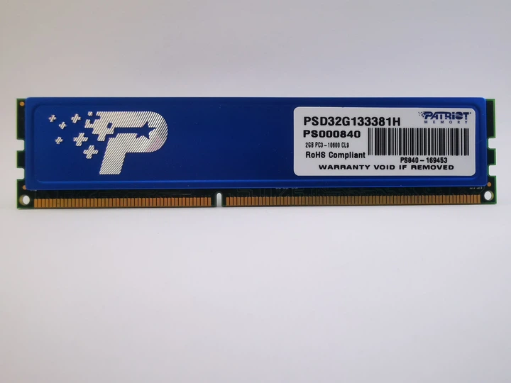 Оперативная память Patriot Signature DDR3 2Gb 1333MHz PC3-10600