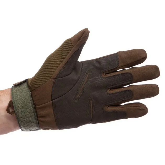 Військові рукавички тактичні спорт полювання із закритими пальцями (473153-Prob) М Оливкові - зображення 2