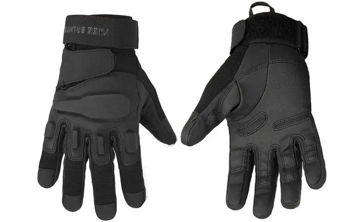 Закрытые велосипедные перчатки тактические спорт охота (473140-Prob) L Чёрные - изображение 1