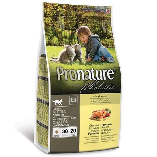 Сухой корм для котят Pronature Holistic (Пронатюр Холистик) с курицей и ...