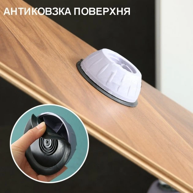Антивибрационные Подставки ножки для стиральной машины (4 шт) Серые - изображение 2