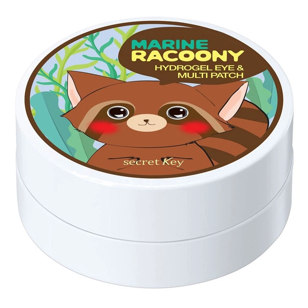Мультифункциональные патчи с морским комплексом Secret Key Marine Racoony Hydrogel Eye&Multi Patch - изображение 2