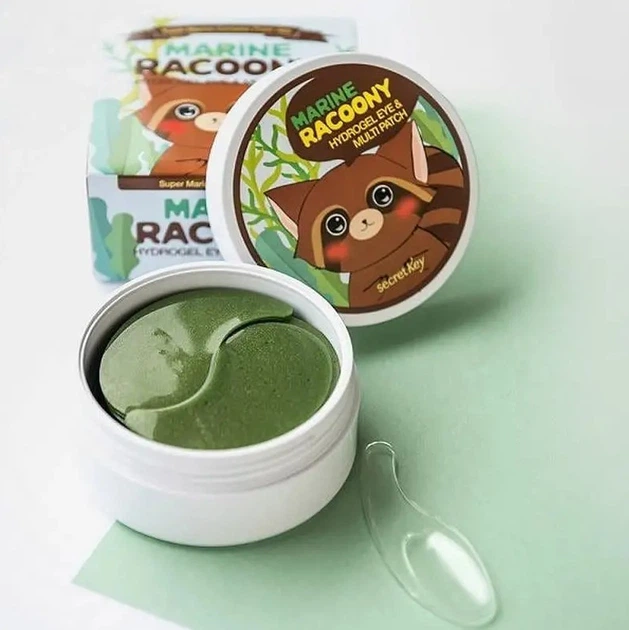 Мультифункциональные патчи с морским комплексом Secret Key Marine Racoony Hydrogel Eye&Multi Patch - изображение 12