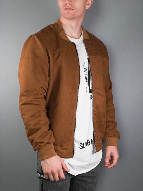 Мужской бомбер Rodi Brown 2XL Коричневый от продавца: Sizebox – в ...