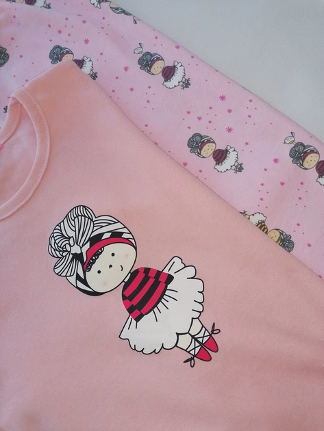 Пижама для девочки интерлок Куколка Doll SmileTime розовая рост 104 - Фото 3 Пижама для девочки интерлок Куколка Doll SmileTime розовая рост 104 - изображение 3