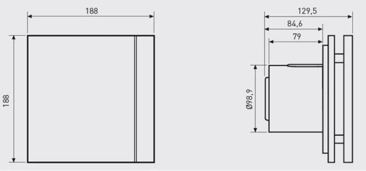 Вытяжной вентилятор Soler&Palau SILENT-100 CRZ BLACK DESIGN-4C с таймером - изображение 7