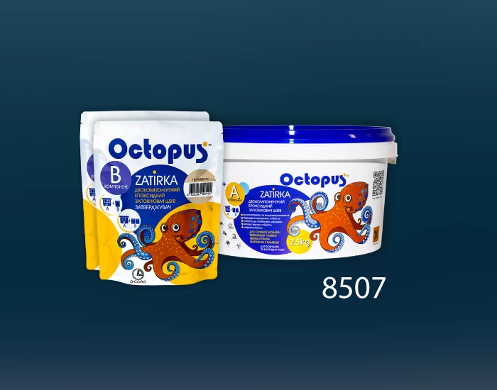 Затирка для плитки и мозаики Octopus Zatirka цвет 8507 эпоксидная 2,5 кг - изображение 2