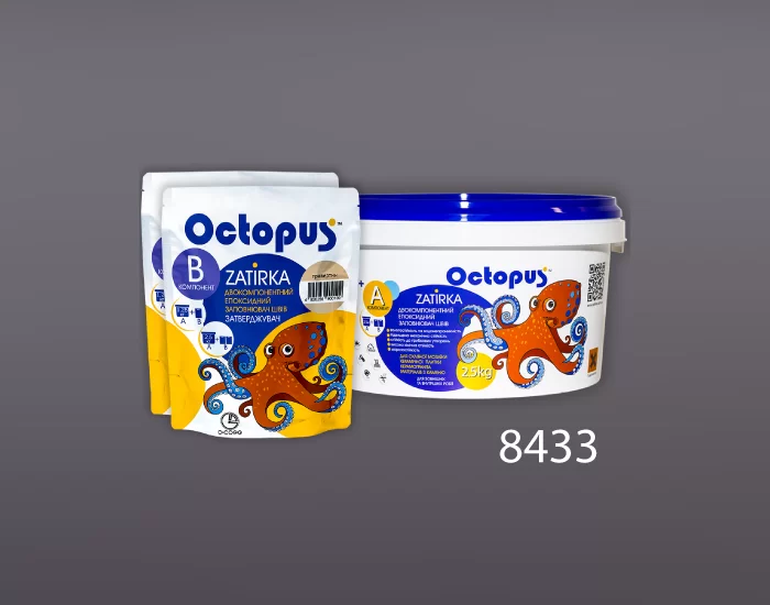 Затирка для плитки и мозаики Octopus Zatirka цвет 8433 эпоксидная 2,5 кг - изображение 2