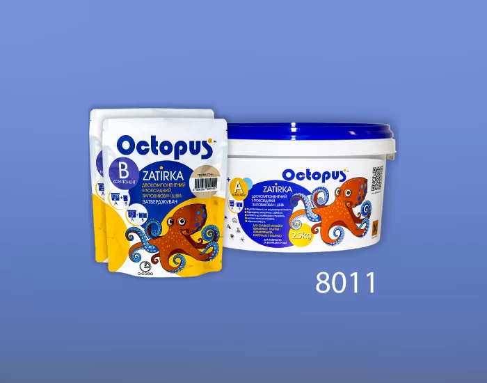 Затирка для плитки и мозаики Octopus Zatirka цвет 8011 эпоксидная 2,5 кг - изображение 2