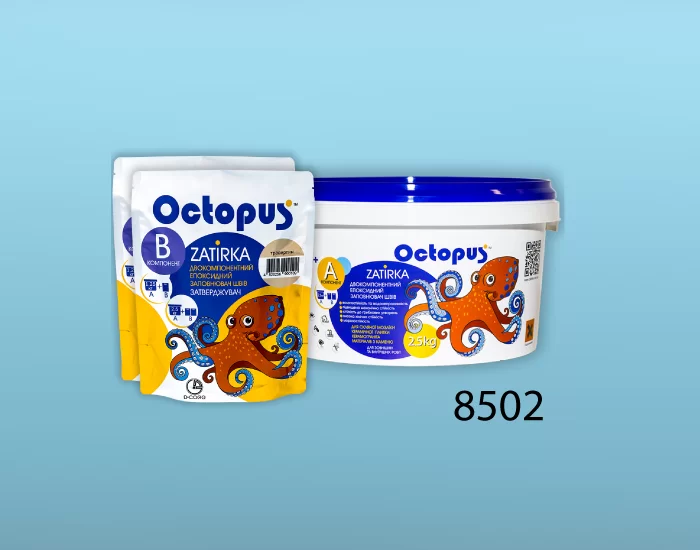 Затирка для плитки Octopus Zatirka 8502 епоксидна 2,5 кг - зображення 2