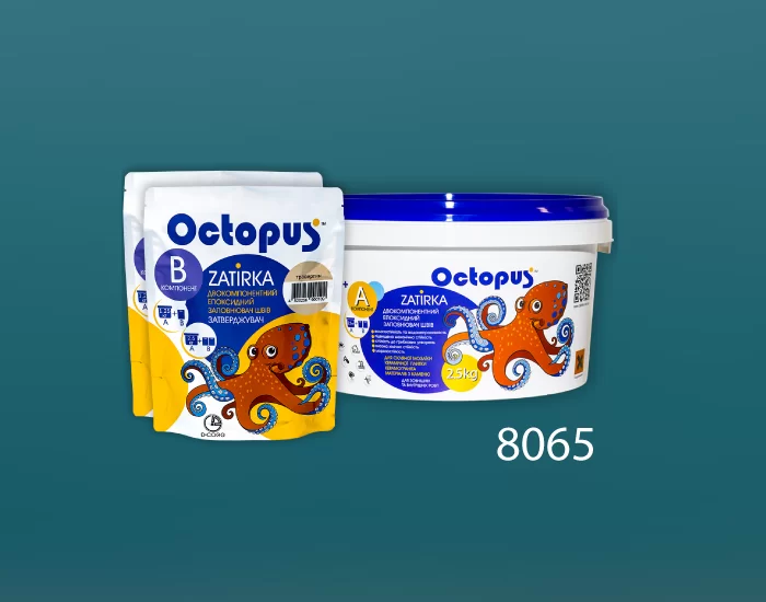 Затирка для плитки и мозаики Octopus Zatirka цвет 8065 эпоксидная 2,5 кг - изображение 2