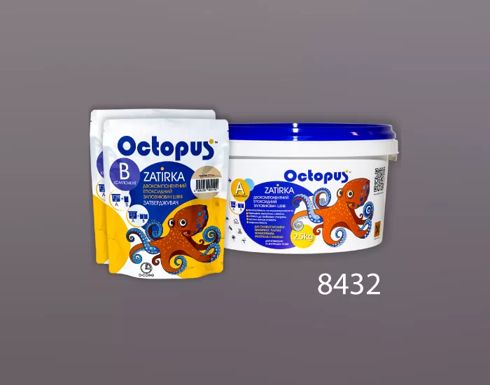 Затирка для плитки и мозаики Octopus Zatirka цвет 8432 эпоксидная 2,5 кг - изображение 3