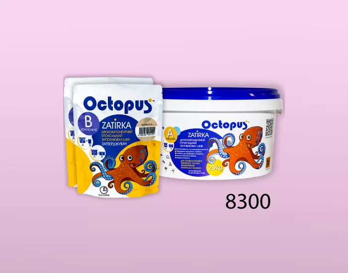 Затирка для плитки и мозаики Octopus Zatirka цвет 8300 эпоксидная 2,5 кг - изображение 2