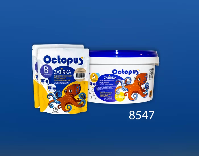 Затирка для плитки и мозаики Octopus Zatirka цвет 8547 эпоксидная 2,5 кг - изображение 2