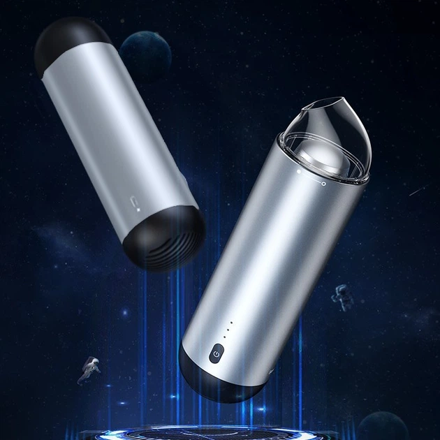 Автомобільний пилосос Baseus Capsule Cordless Vacuum Cleaner |65W, 21min, 4000Pa| Silver ручний акумуляторний - зображення 3