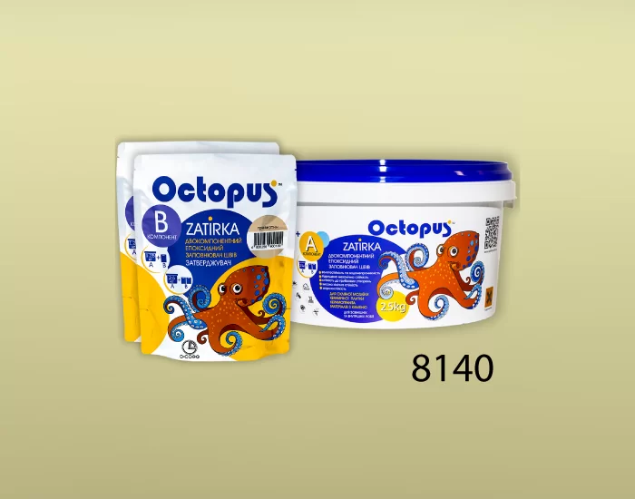Затирка для плитки и мозаики Octopus Zatirka цвет 8140 эпоксидная 2,5 кг - изображение 2