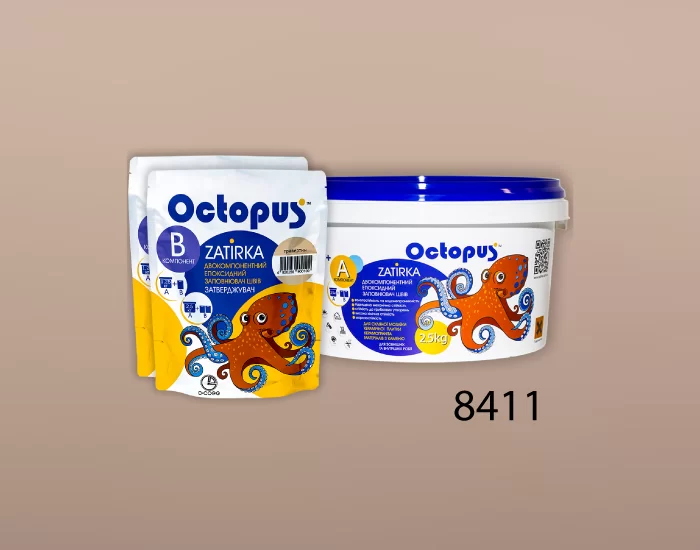 Затирка для плитки и мозаики Octopus Zatirka цвет 8411 эпоксидная 2,5 кг - изображение 2
