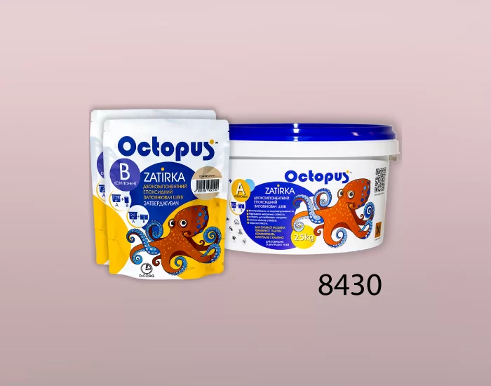 Затирка для плитки и мозаики Octopus Zatirka цвет 8430 эпоксидная 2,5 кг - изображение 2