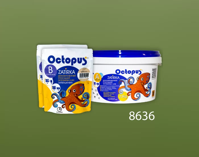 Затирка для плитки и мозаики Octopus Zatirka цвет 8636 эпоксидная 2,5 кг - изображение 2