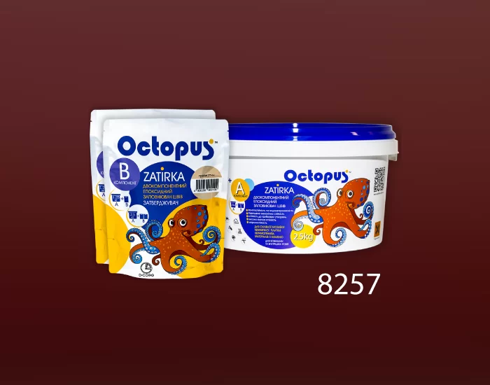 Затирка для плитки и мозаики Octopus Zatirka цвет 8257 эпоксидная 2,5 кг - изображение 2