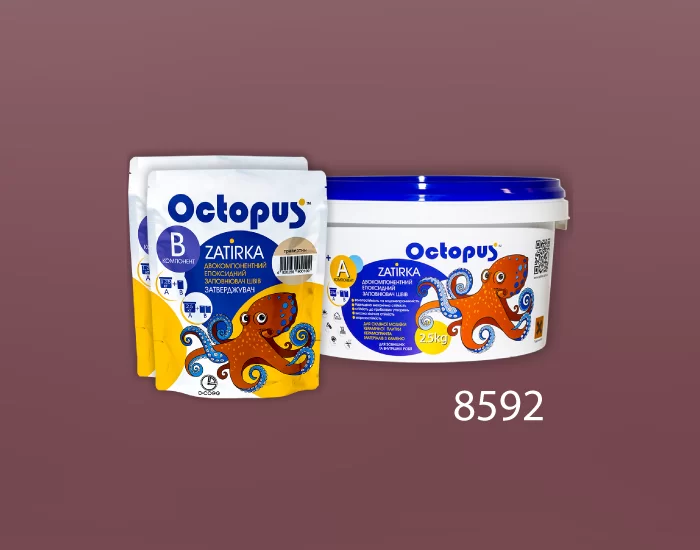 Затирка для плитки и мозаики Octopus Zatirka цвет 8592 эпоксидная 2,5 кг - изображение 2