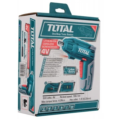 Отвертка аккумуляторная Total TSDLI0401 4В Li-Ion (6569439) - изображение 4