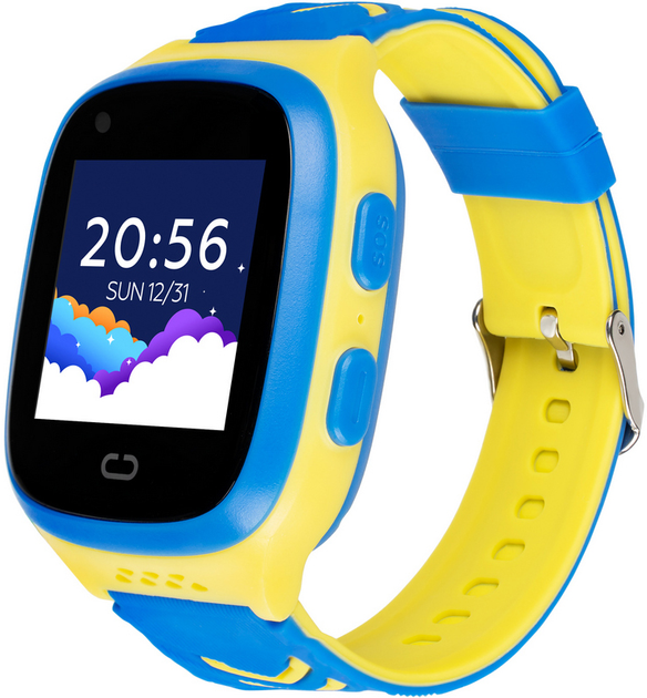 Дитячий смарт-годинник Gelius GP-PK006 GPS/4G (IP67) Blue-Yellow (2099900903861) - зображення 1