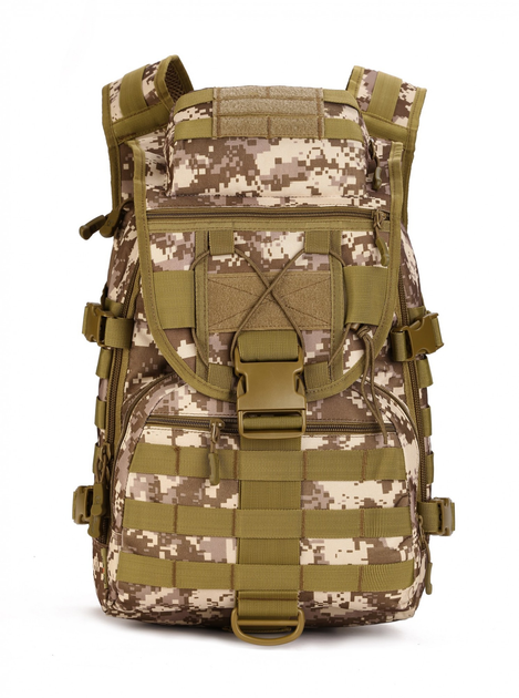 Рюкзак тактический походной 30л Protector Plus X7 S413 brown pixel - изображение 2