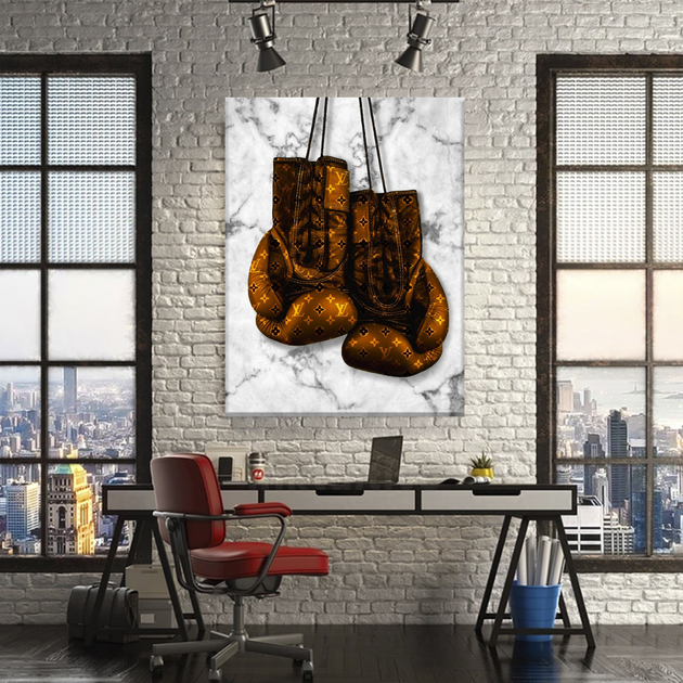 LV Boxing Gloves Wall Art