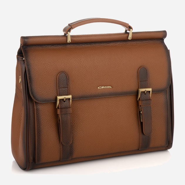 Сумка-портфель мужская кожаная Giorgio Ferretti SHIGF138-008 Коричневая ...