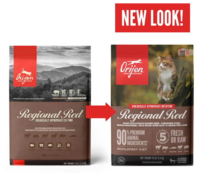 Сухой корм Orijen Regional Red Cat для котов со вкусом мяса и рыбы 5.4 кг (o28254) (64992282547) - Фото 3 Сухой корм Orijen Regional Red Cat для котов со вкусом мяса и рыбы 5.4 кг (o28254) (64992282547) - изображение 3