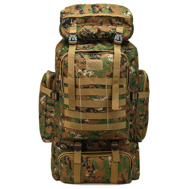 Рюкзак тактический Storm Solo-2 80л; 72х32х22см. MOLLE. Рюкзак-баул Штурм a-804-pixel2. - изображение 2