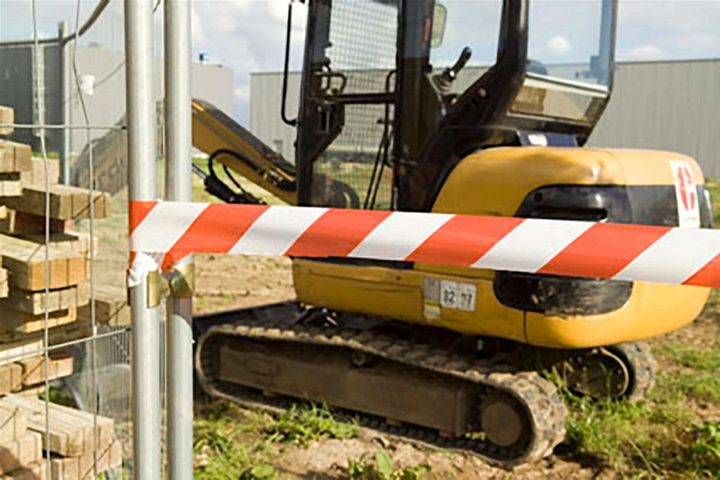 Барьерная лента HPX Barrier Tape для ограждения территорий 50 мм х 50 м Бело-красная (B5050) - изображение 6