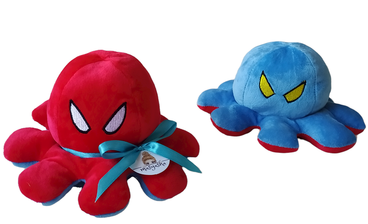 Мягкая игрушка милый плюшевый Осьминог-перевертыш Masyasha Spider-Man ...