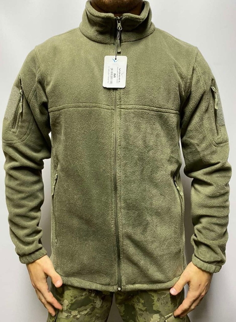 Флисовая кофта мужская, флиска защитная тактическая олива Vogel XL - изображение 1