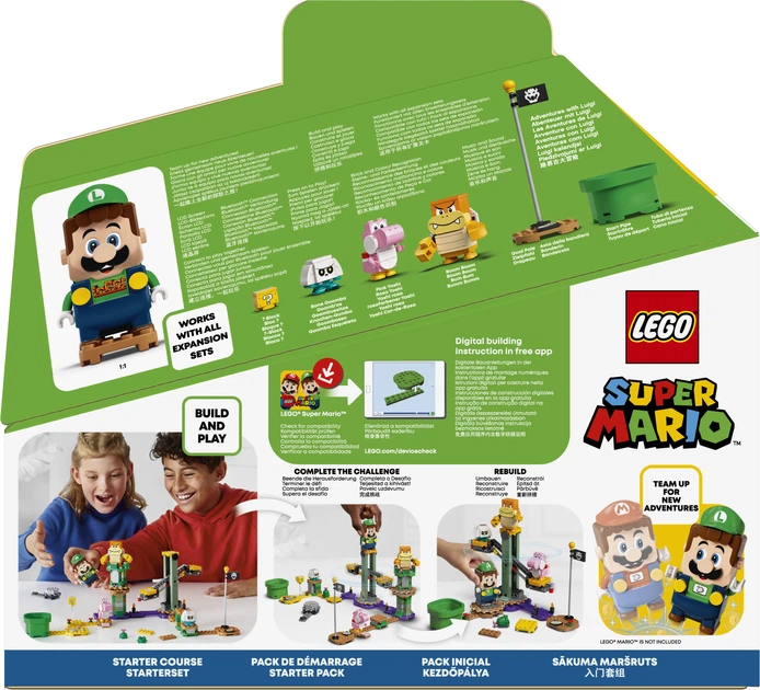 Zestaw klocków LEGO Super Mario Zestaw startowy Przygody z Luigim 280 elementów (71387) - obraz 15