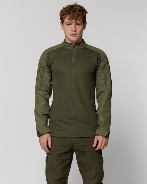 Боевая тактическая рубашка Убакс Ubacs зеленая хаки размер XS/44 - изображение 2