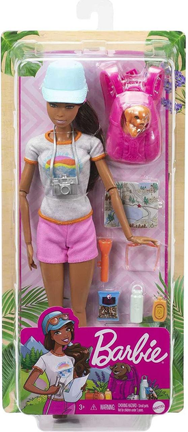 Игровой набор кукла Барби Активный отдых Брюнетка со щенком Barbie ...