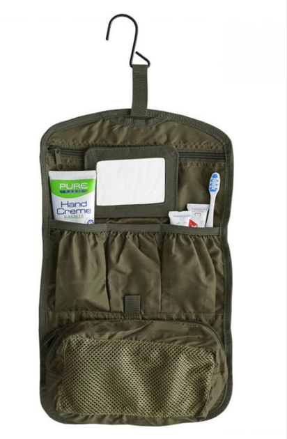 Військова сумка косметичка нессер колір олива - изображение 2
