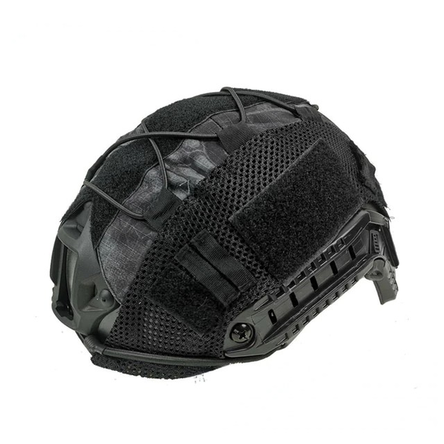 Чехол-кавер на шлем DEDOMON вырез для крепления ПНВ Мультикам 33*24.5cm Черный (sv1477) - изображение 1