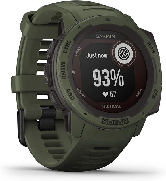 Тактические GPS часы Garmin Instinct Solar Tactical Olive – фото ...